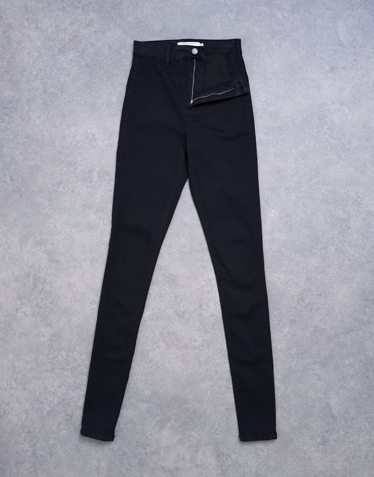 Topshop Tall Joni high rise skinny jean in black