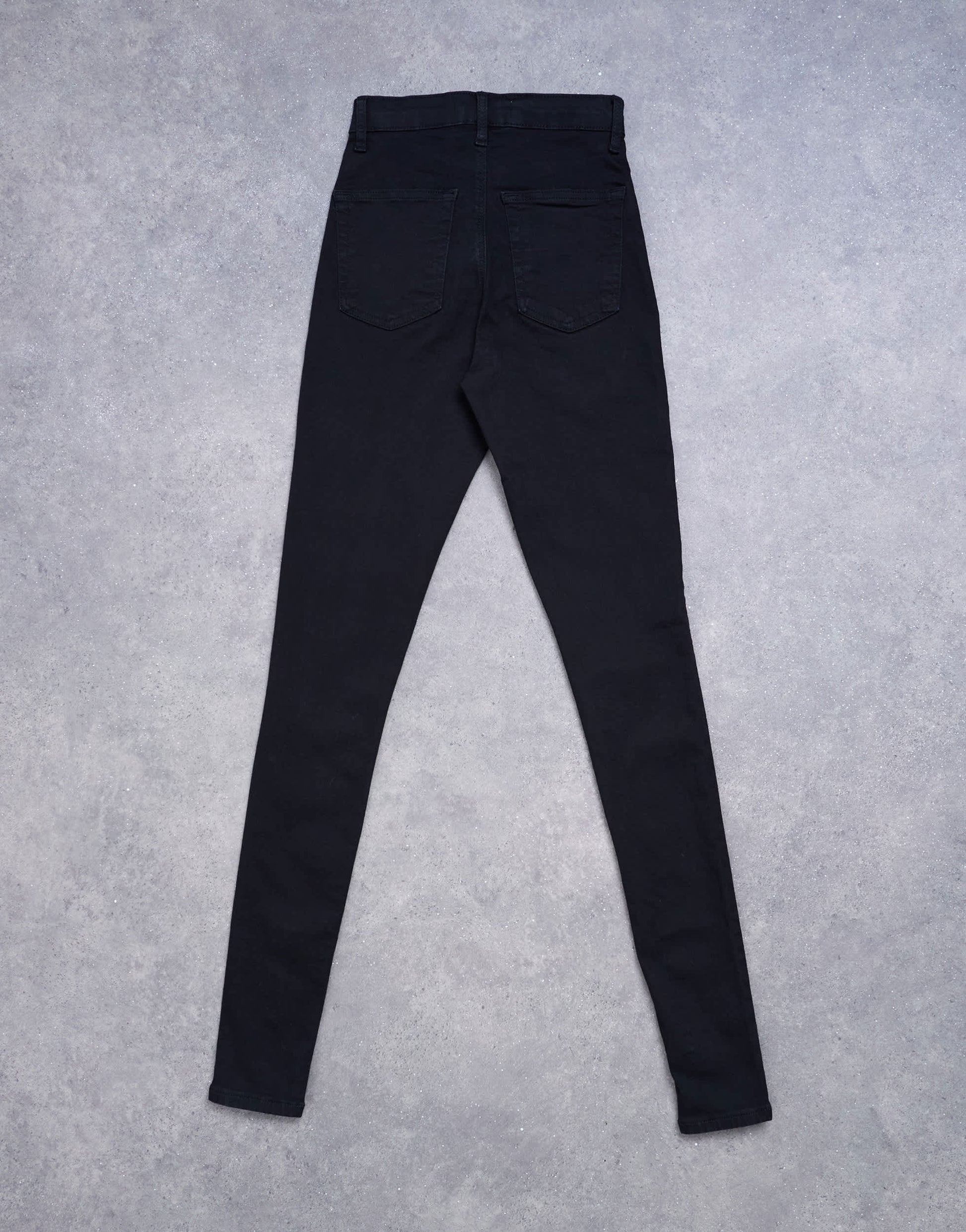 Topshop Tall Joni high rise skinny jean in black