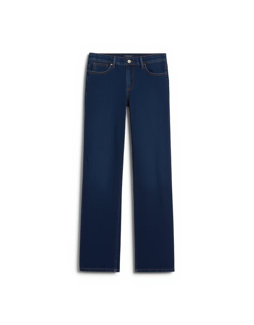 Topshop Ember low rise relaxed straight leg jean in indigo rinse