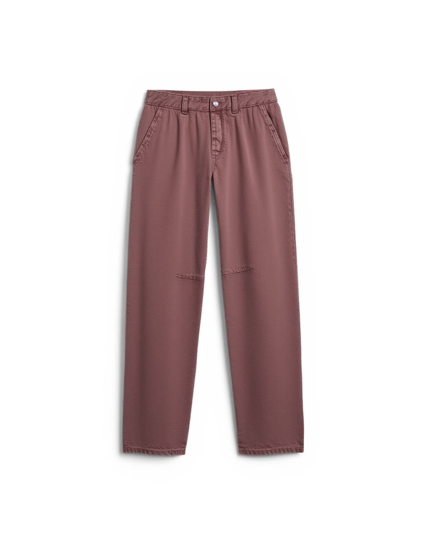 Topshop Barrel mid rise jean in eggplant