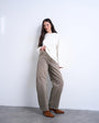 Topshop Barrel mid rise jean in pesto