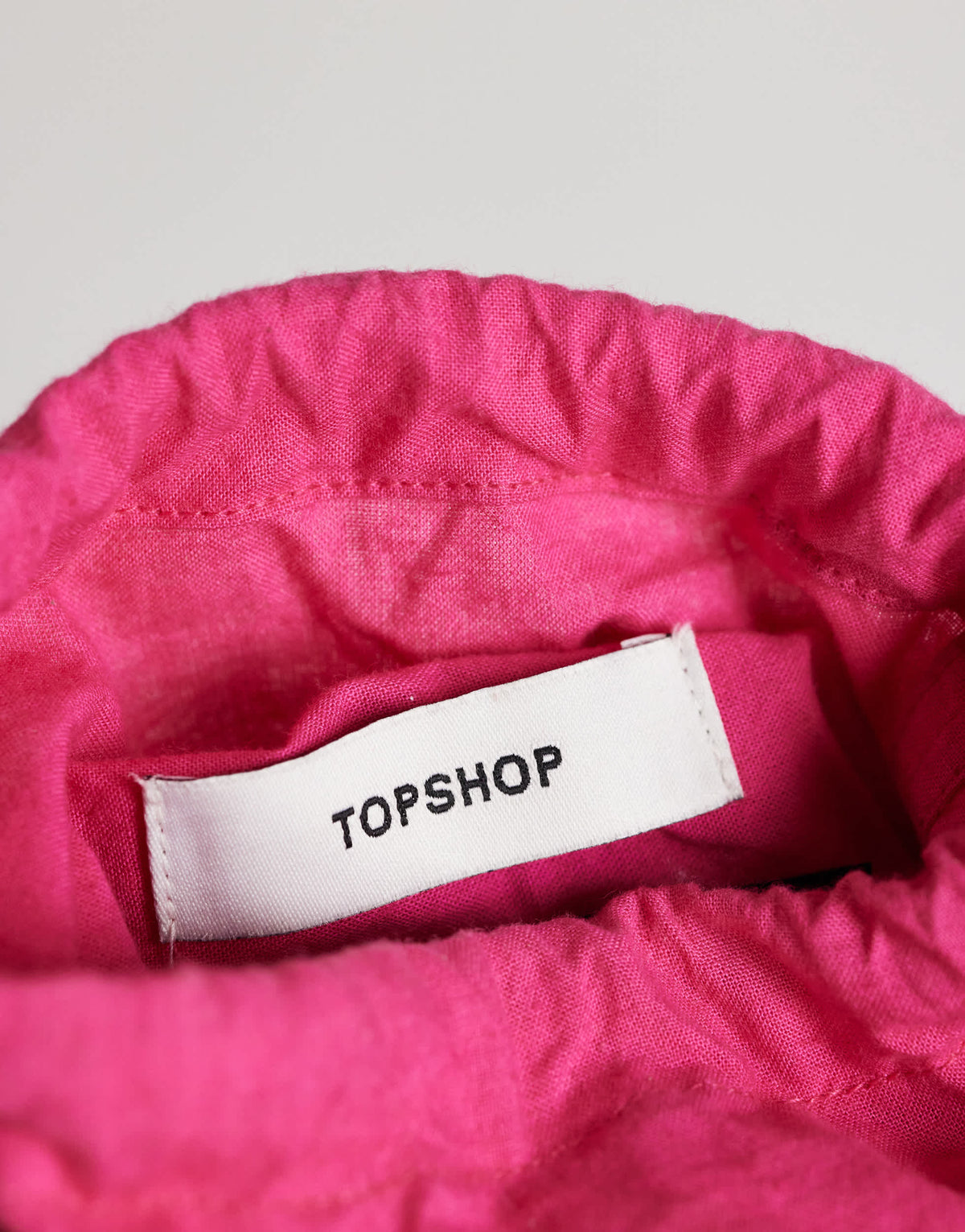 Topshop Harper small tassel straw grab bag in pink