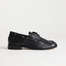 Topshop Brandi leather lace up shoe in black