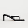 Topshop Sadie toe thong heel in black
