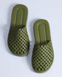 Topshop Bibi woven mule in olive