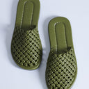 Topshop Bibi woven mule in olive