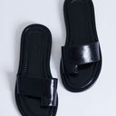 Topshop Sandra flat sandal mule in black