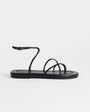 Topshop Emma strappy flat sandal in black