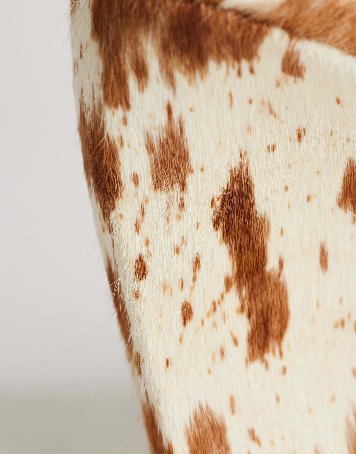 Topshop Abi strappy wedge high heel in cow print hair on real leather
