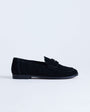 Topshop Charlie real leather flat loafer in black suede