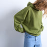 Topshop ultimate hoodie in green