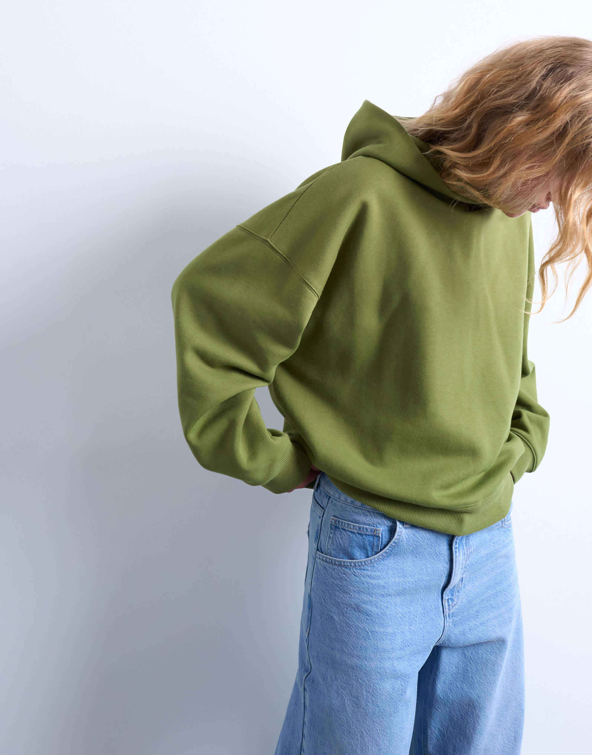 Sweat à capuche Topshop Ultimate vert