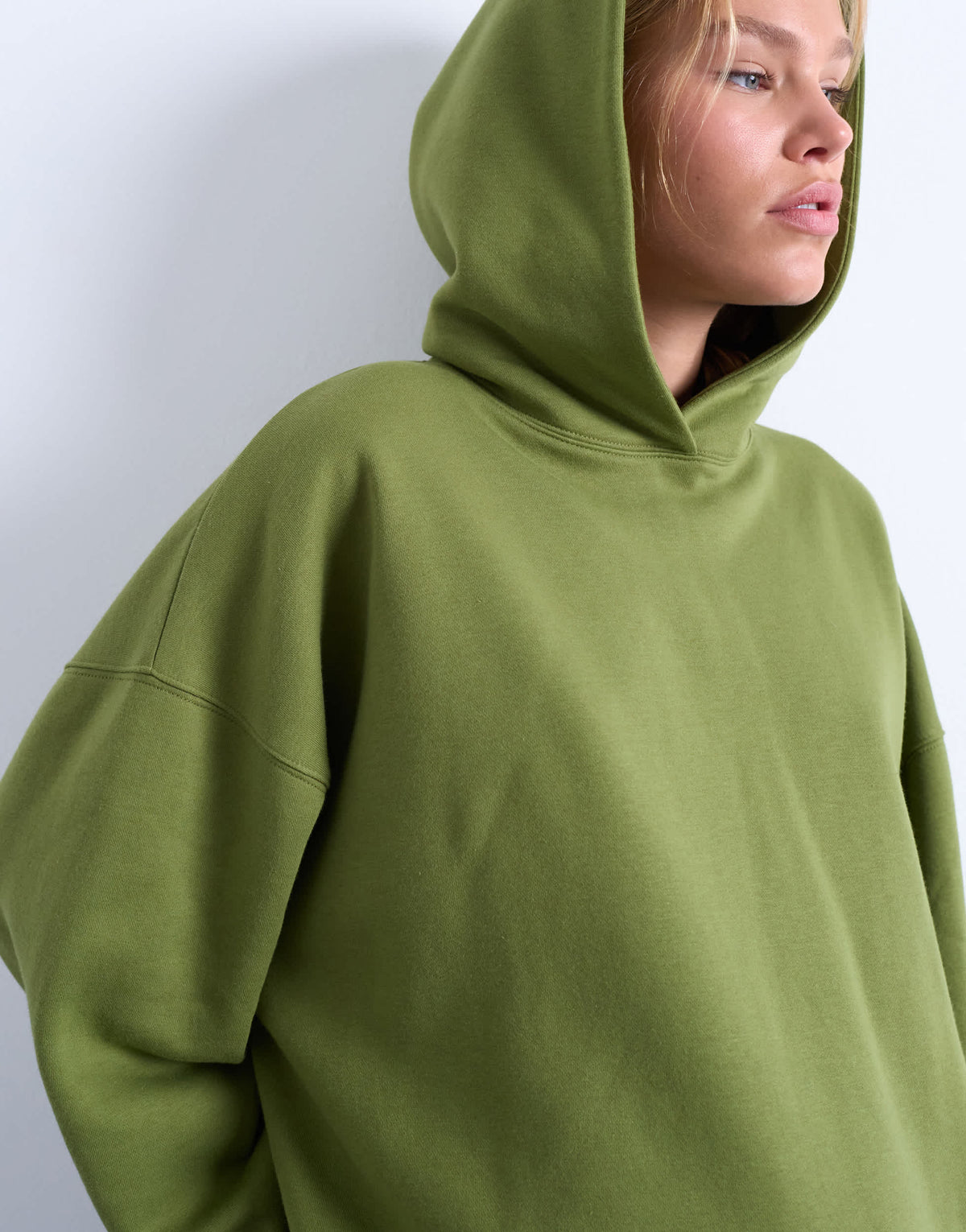Topshop ultimate hoodie in green