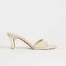 Topshop Ari mule heeled sandal in off white