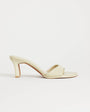 Topshop Ari mule mid heeled sandal in off white