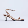 Sandales à talons et brides Topshop Ezra en cuir véritable imprimé vache
