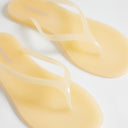 Tongs Topshop Elias en caoutchouc coloris beurre doux