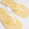 Tongs Topshop Elias en caoutchouc coloris beurre doux