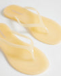 Topshop Elias jelly flip flop in buttermilk