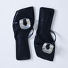 Topshop Rolo hardware detail flat sandal in black