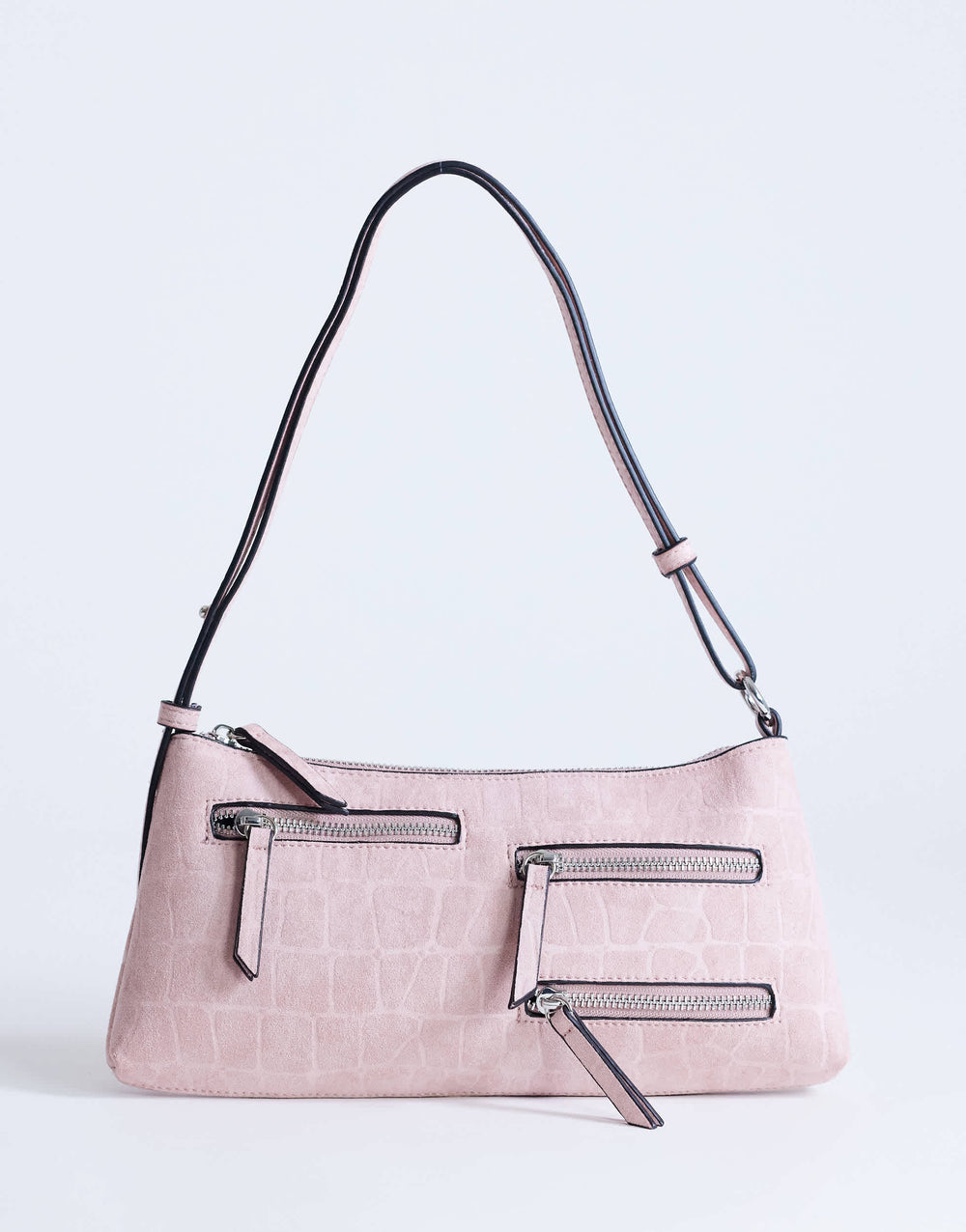 Topshop Sydney Schultertasche mit Tasche in Altrosa
