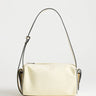 Topshop Sabrina medium suedette shoulder bag with pockets in cream