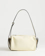 Topshop Sabrina medium suedette shoulder bag with pockets in cream