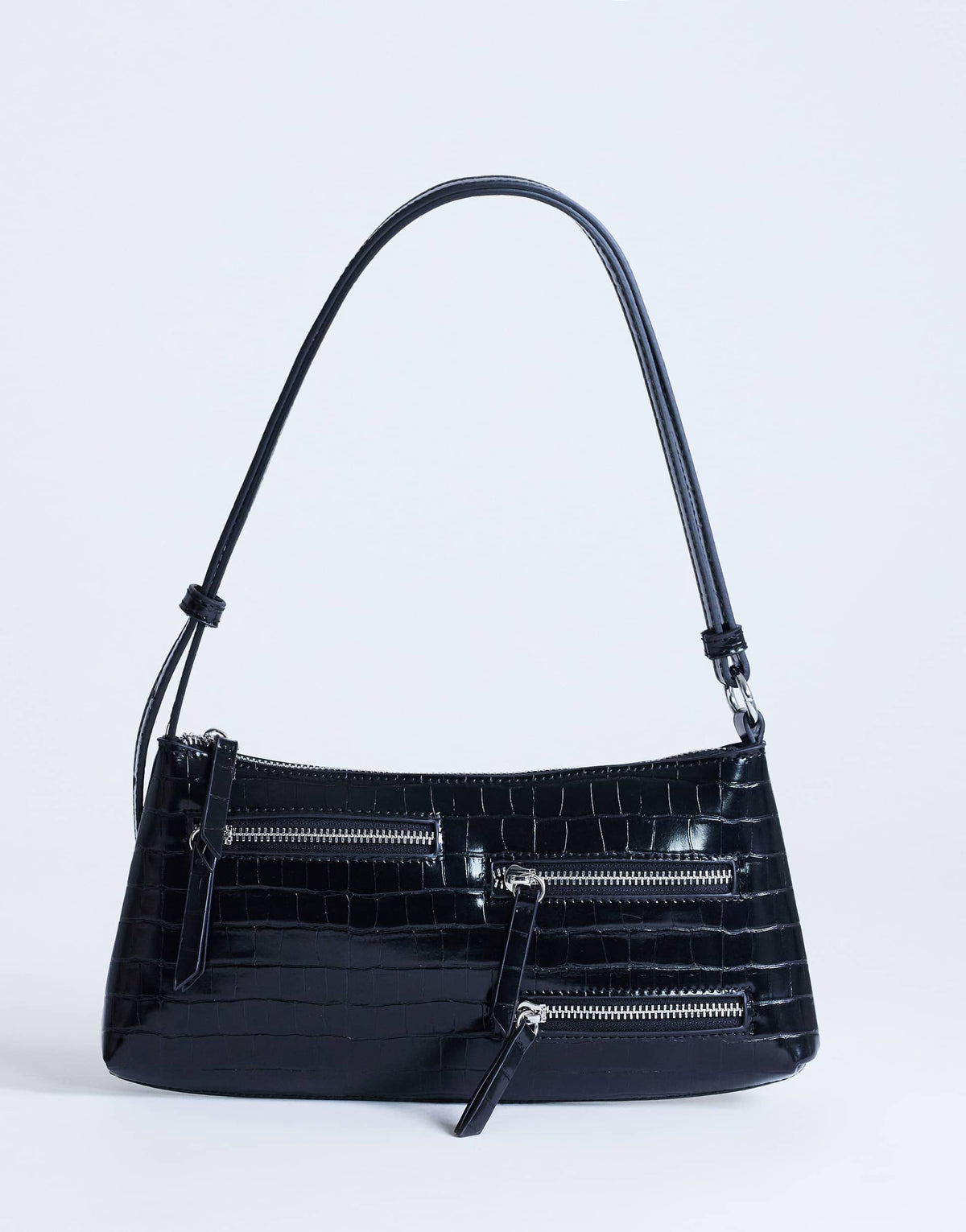 Topshop Sydney pocket shoulder bag in black