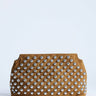 Pochette cloutée Topshop Gideon de couleur fauve