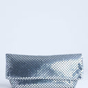 Topshop Prince Chainmail oversized clutch bag in silver