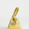 Topshop Gwyn ribbed grab bag in gold