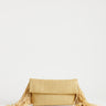 Topshop Clutch aus gewebtem Bast mit Quasten in Natur