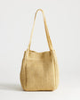 Topshop Singer weave shoulder bag in natural