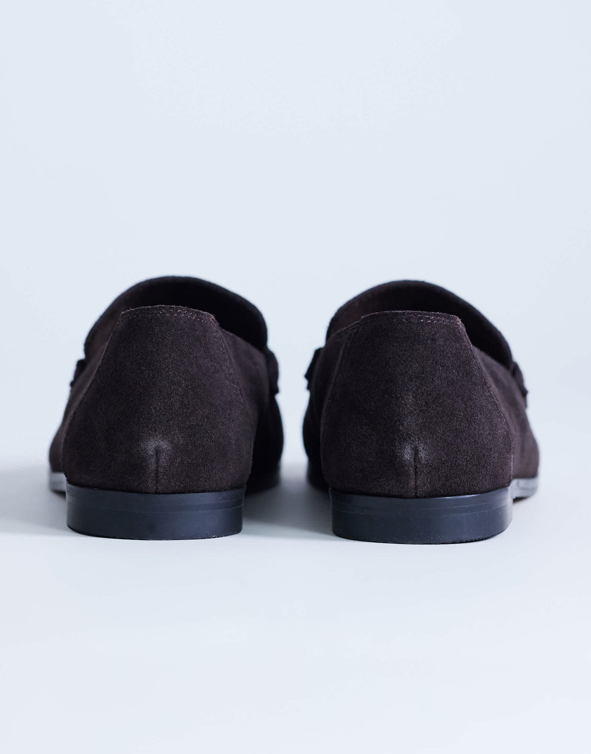 Topshop Charlie real leather flat loafer in chocolate suede