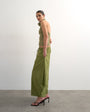 Topshop techy oversized ovoid mid length trouser in green