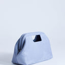 Topshop Gordan clutch with handle in blue