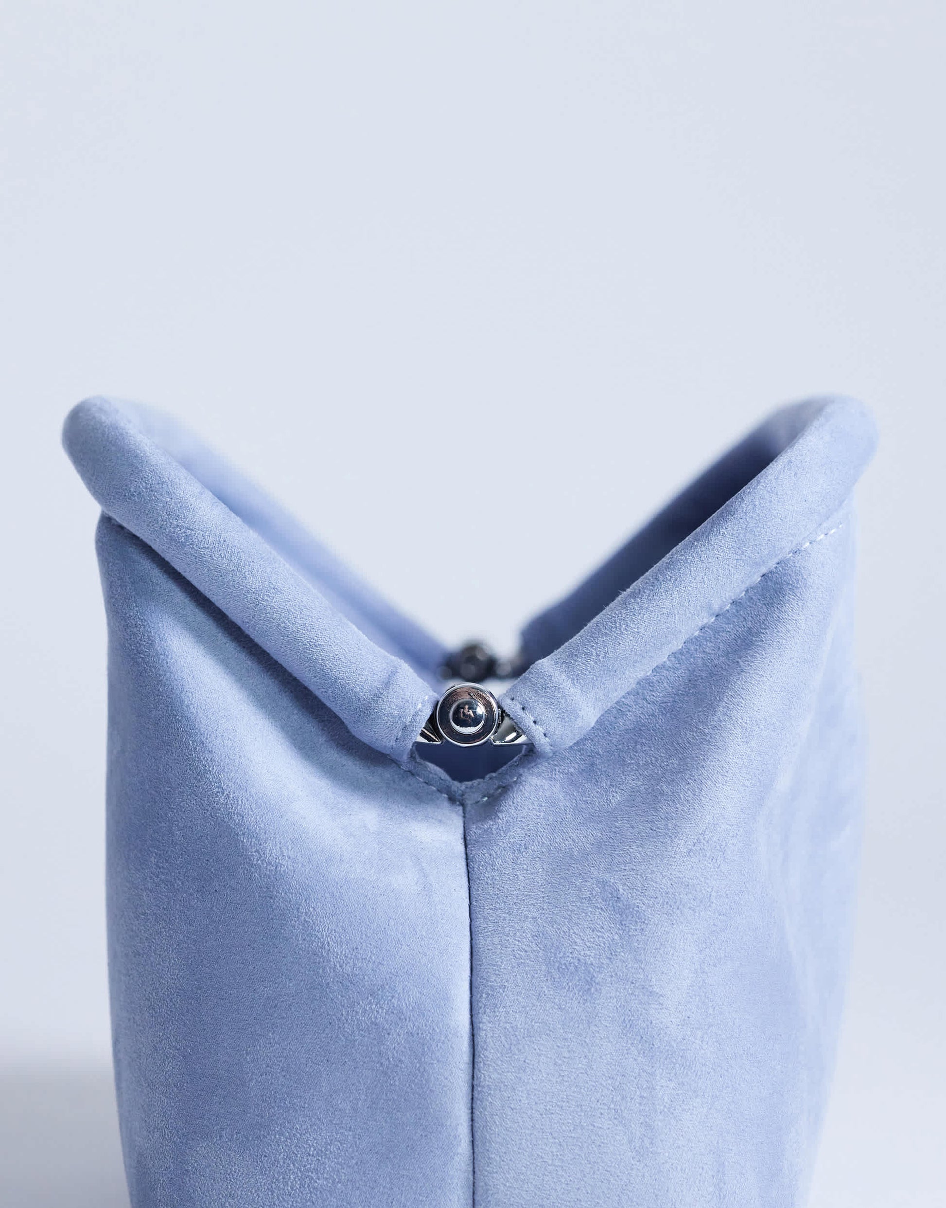 Topshop Gordan clutch with handle in blue