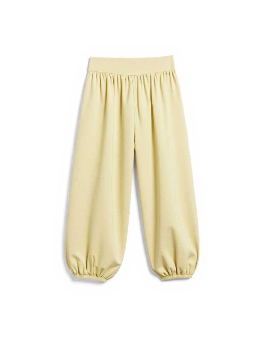Topshop wide waistband balloon trouser in buttermilk