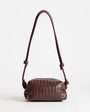Topshop Samara small weave cross body bag in tan