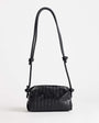 Topshop Samara small weave cross body bag in black