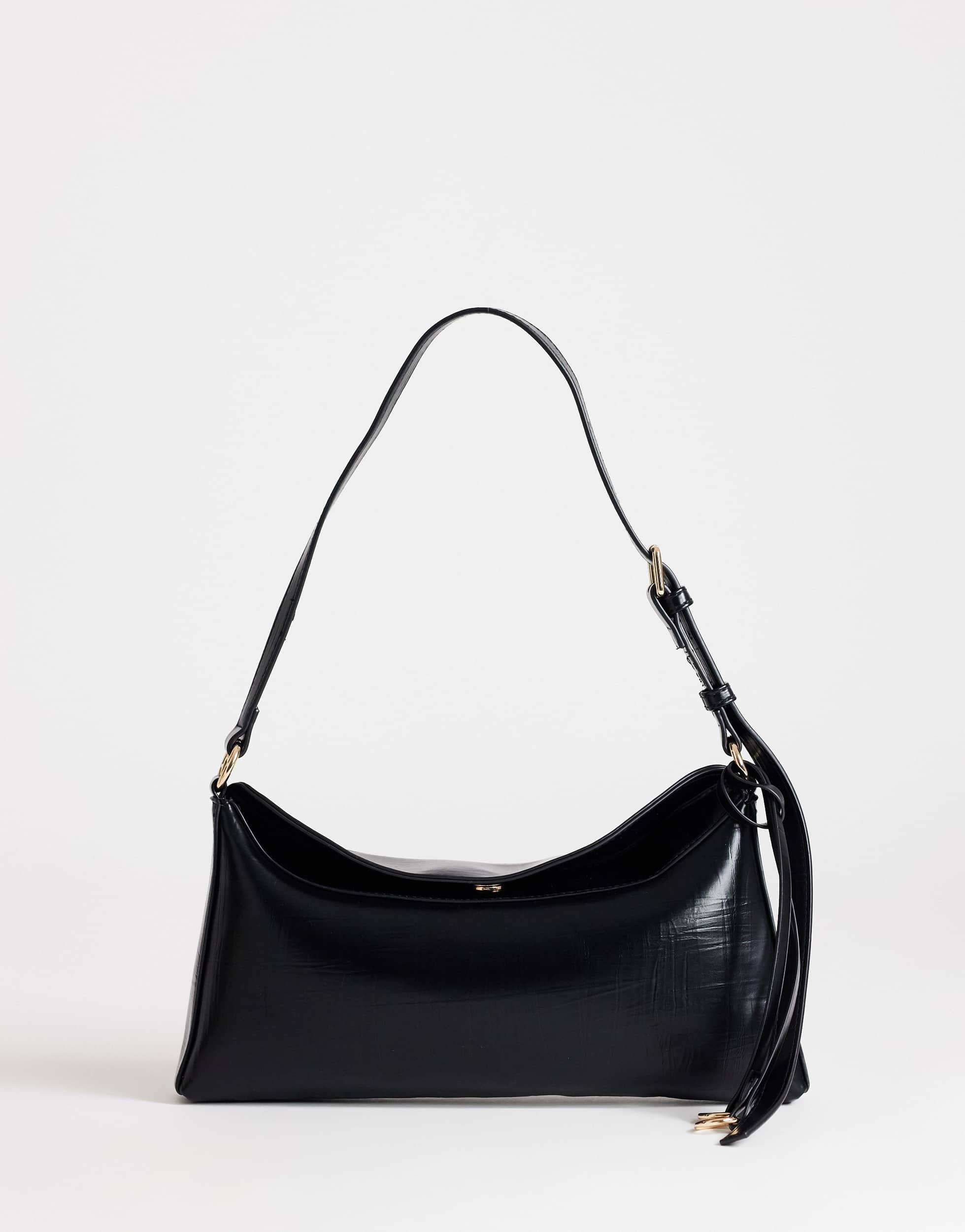 Topshop Annabel shoulder bag in black