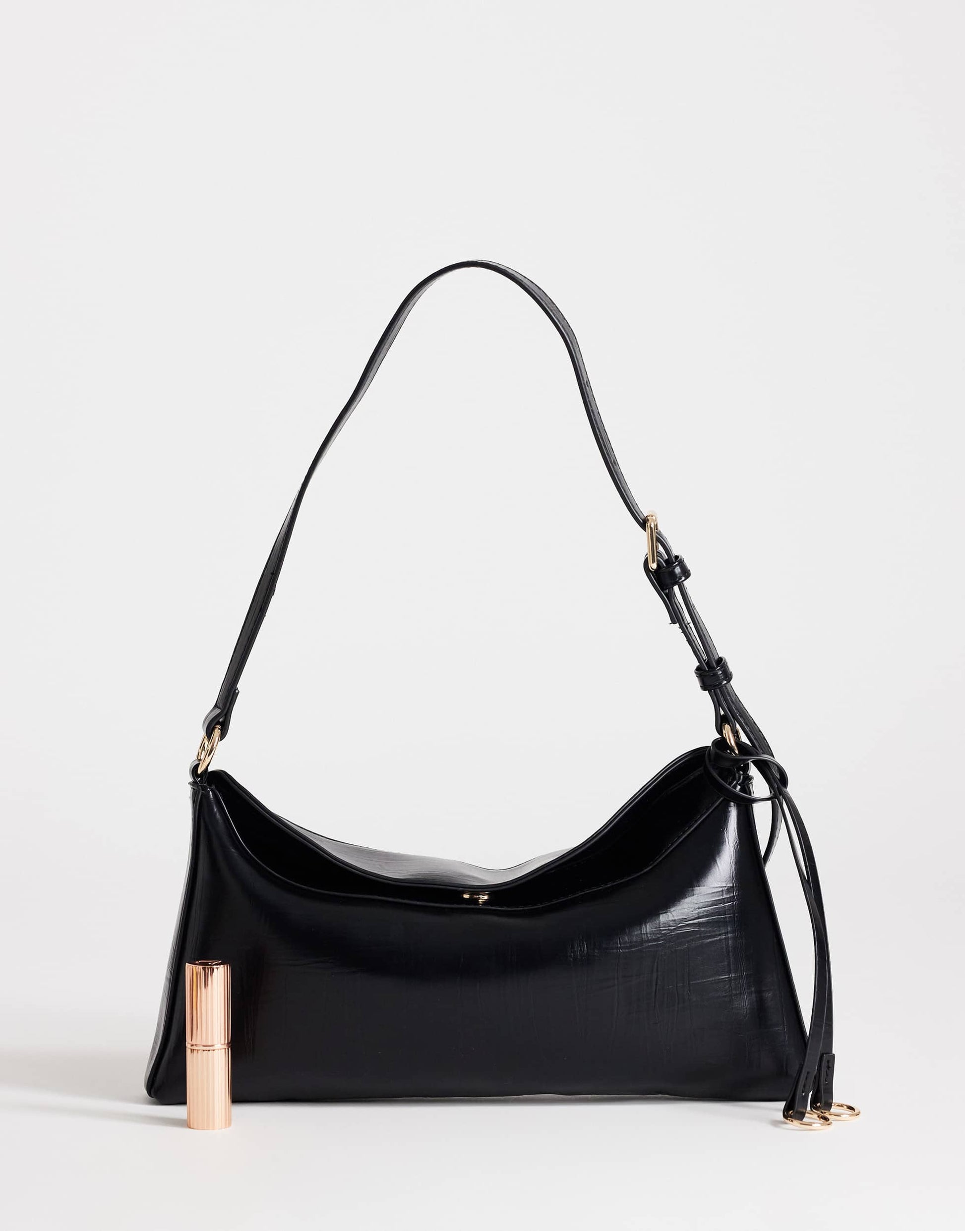 Topshop Annabel shoulder bag in black