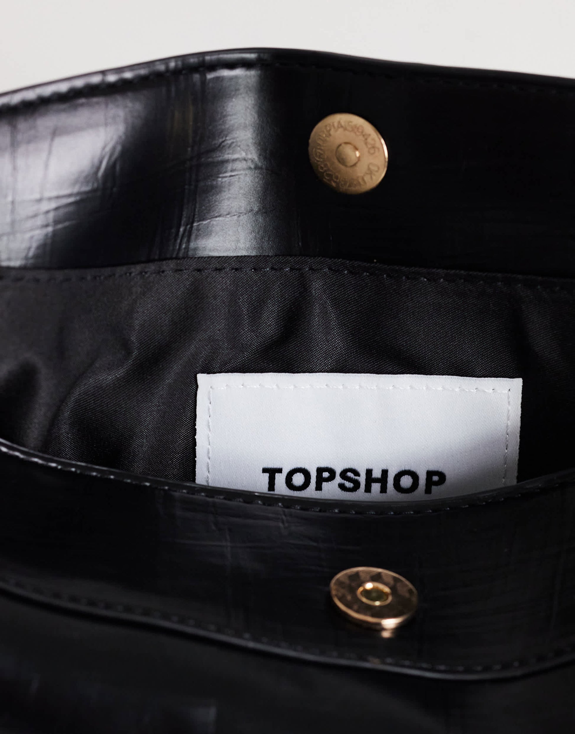 Topshop Annabel shoulder bag in black
