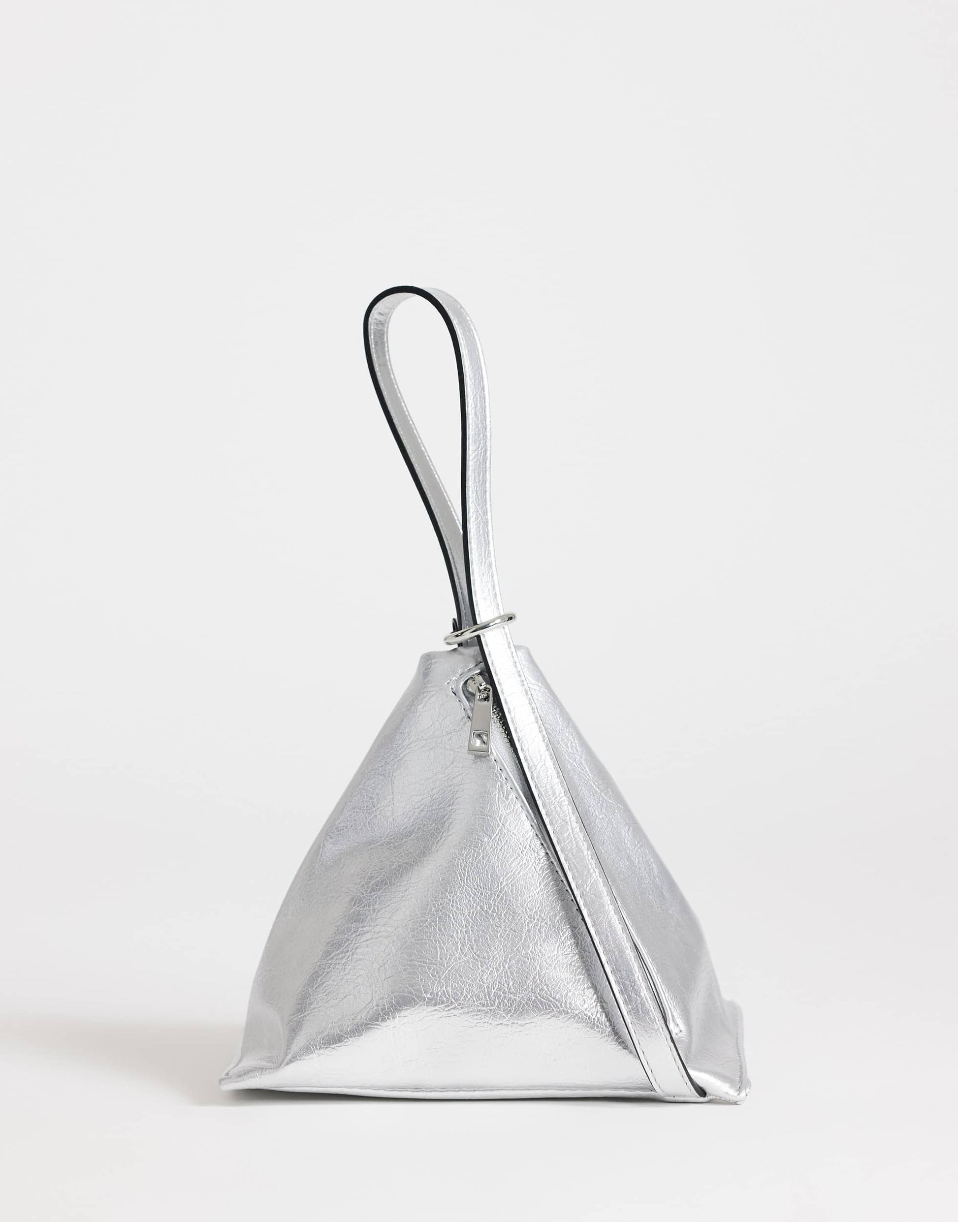 Topshop Arthur small multi wear bag in silver