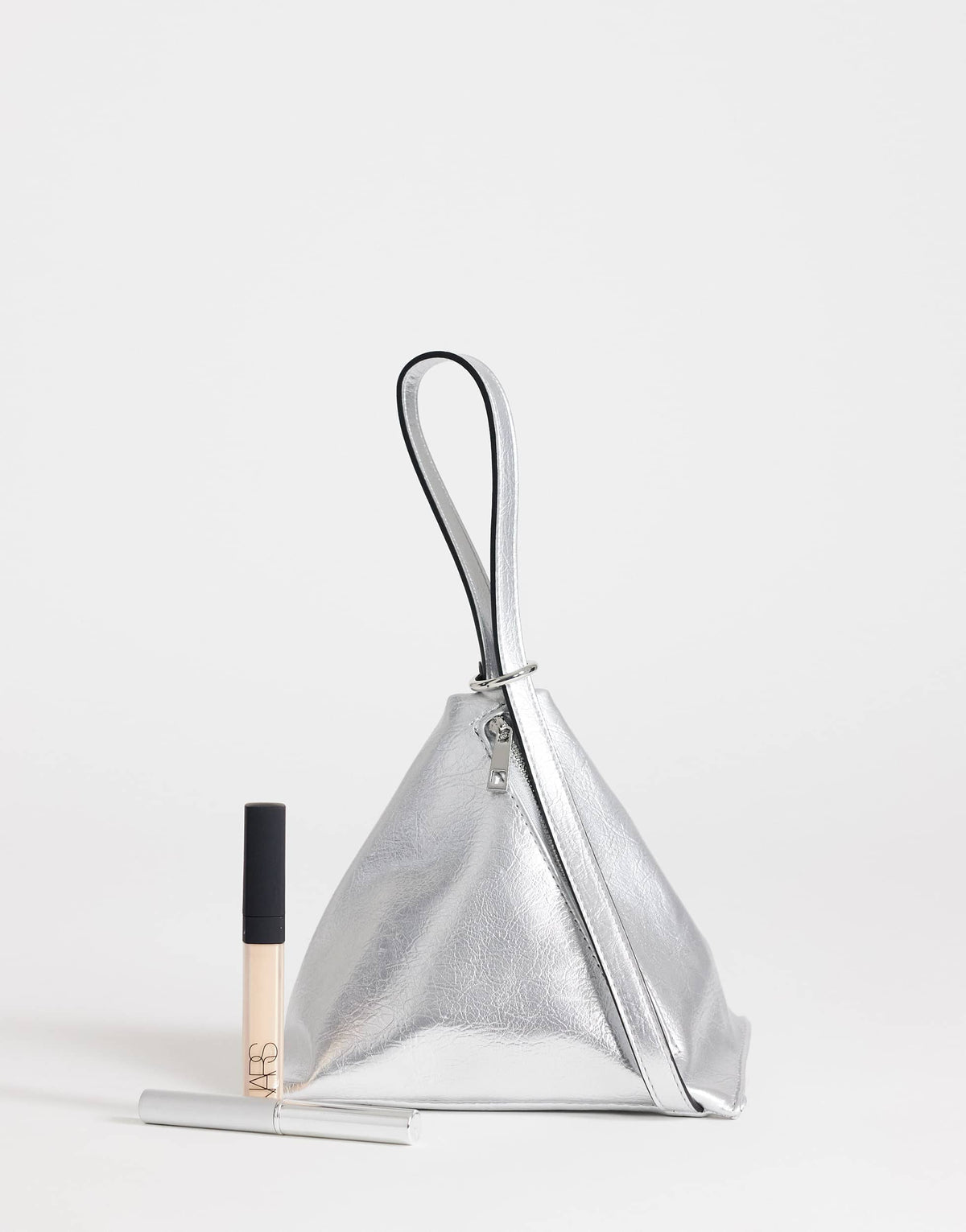 Topshop Arthur small multi wear bag in silver