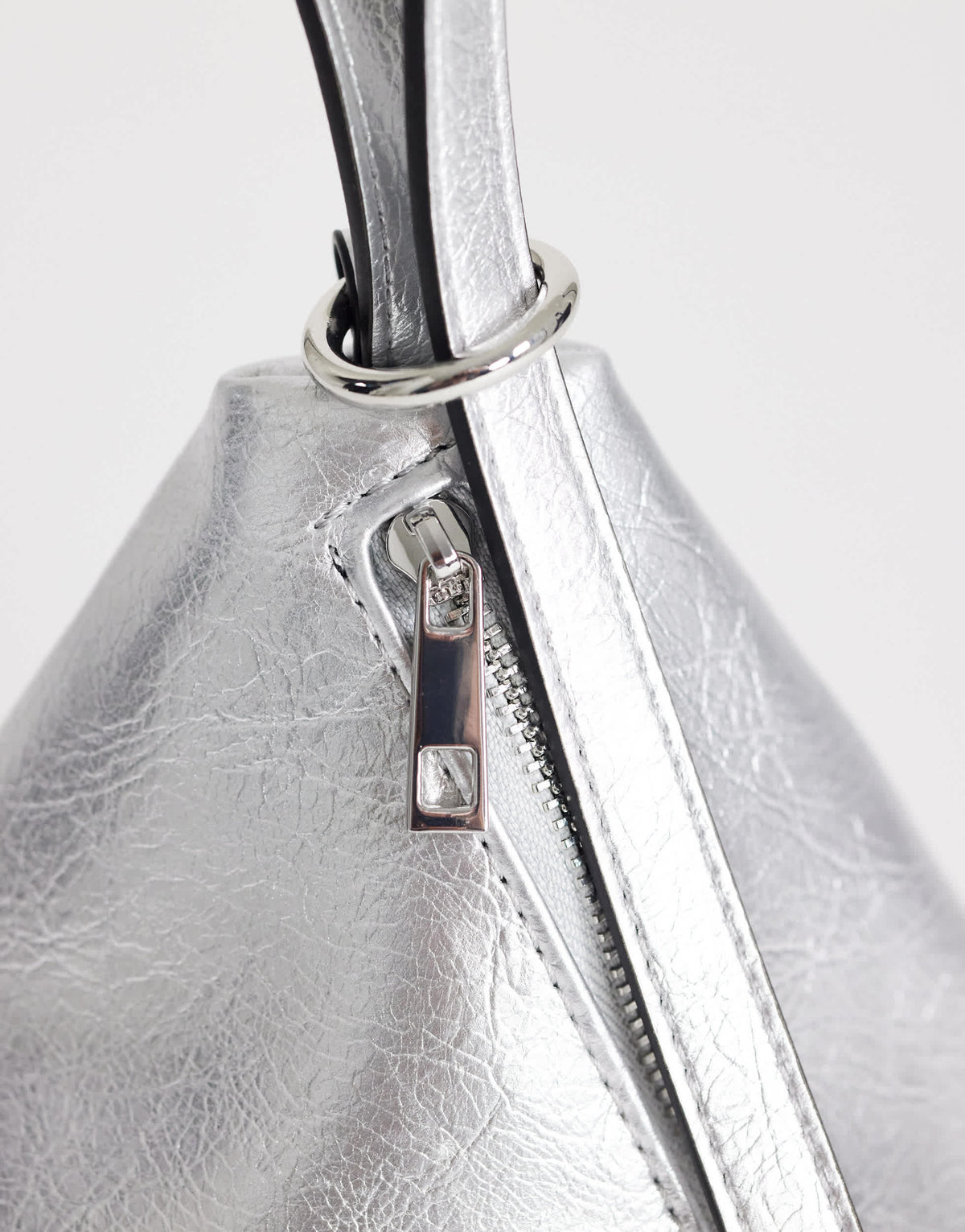Topshop Arthur small multi wear bag in silver