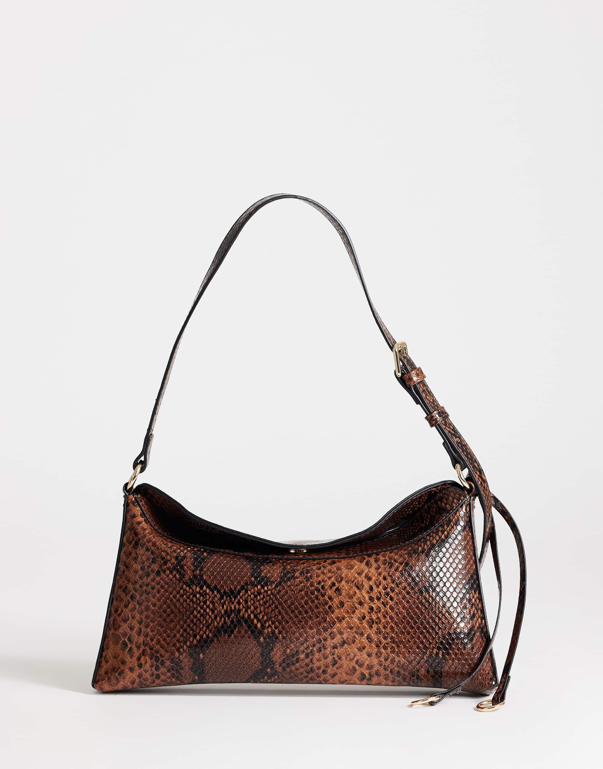 Topshop Annabel shoulder bag in snake