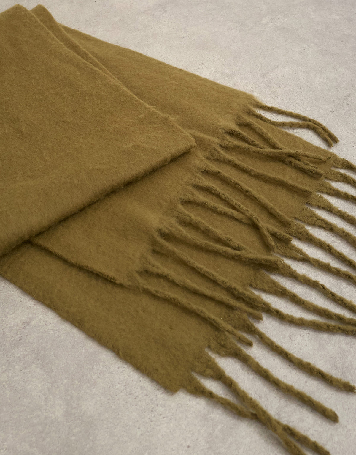 Topshop Sydney blanket scarf in khaki