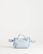 Topshop Jenny small grab weave bag in blue suedette