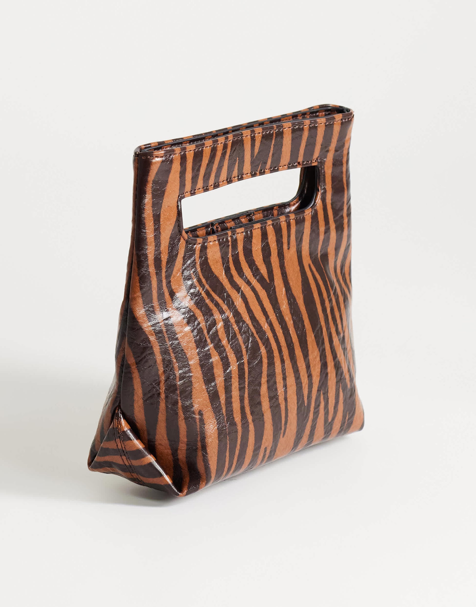 Topshop Stella grab bag in tiger
